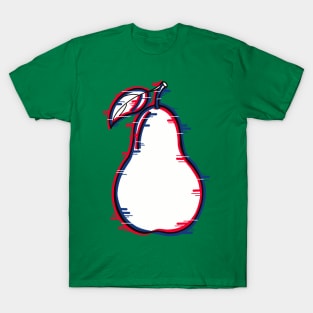 A pear fruit with a glitch effect T-Shirt